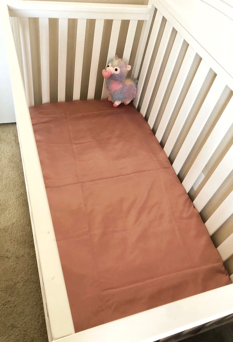 Handmade Charmeuse Satin Baby Fitted Crib Sheet Etsy