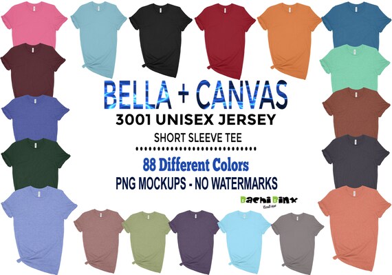 Bella Canvas 3001 T Shirt Mockup Mega Bundle Bella Canvas Etsy