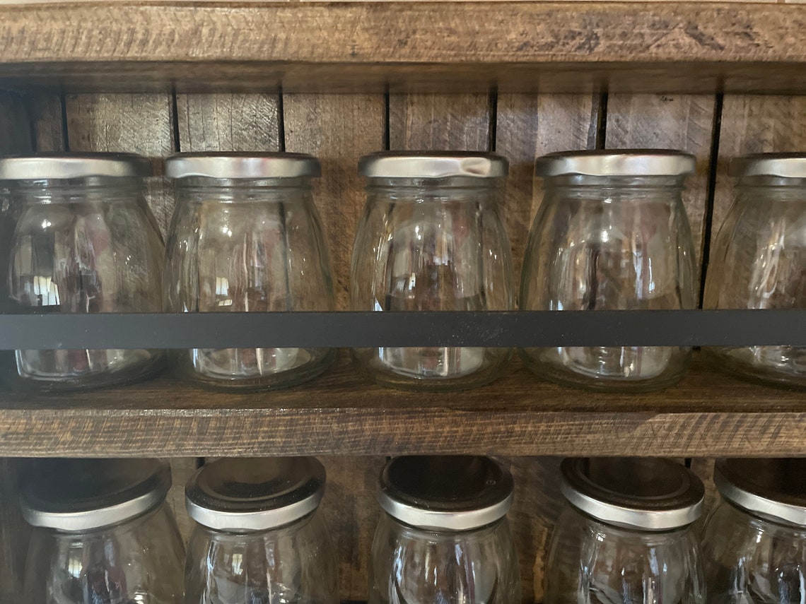 Chefs Helper, Spice Rack, Kitchen Storage, Cook Gift, Apothecary Shelf ...