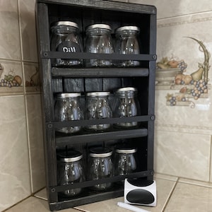 Spice Rack, Spice Shelf, Chefs Helper, Cook Gift, Apothecary Storage, Herb Storage, Kitchen Storage