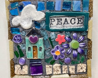 Fresh Look at Mosaic Plaque Garden Decor Flower Mosaic Handmade Gift For Garden
