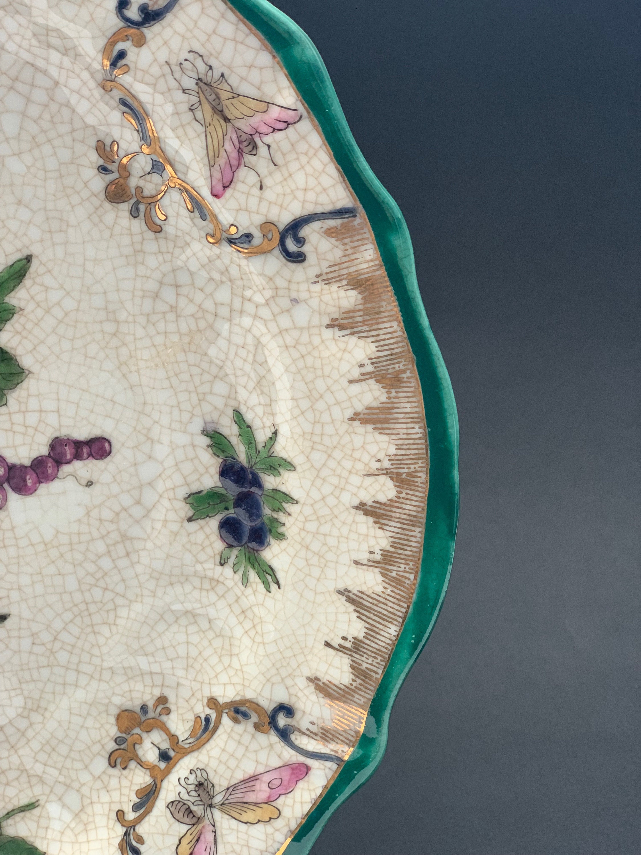 Vintage Decorative Gold Trim Wall Plate WL 1895 Etsy