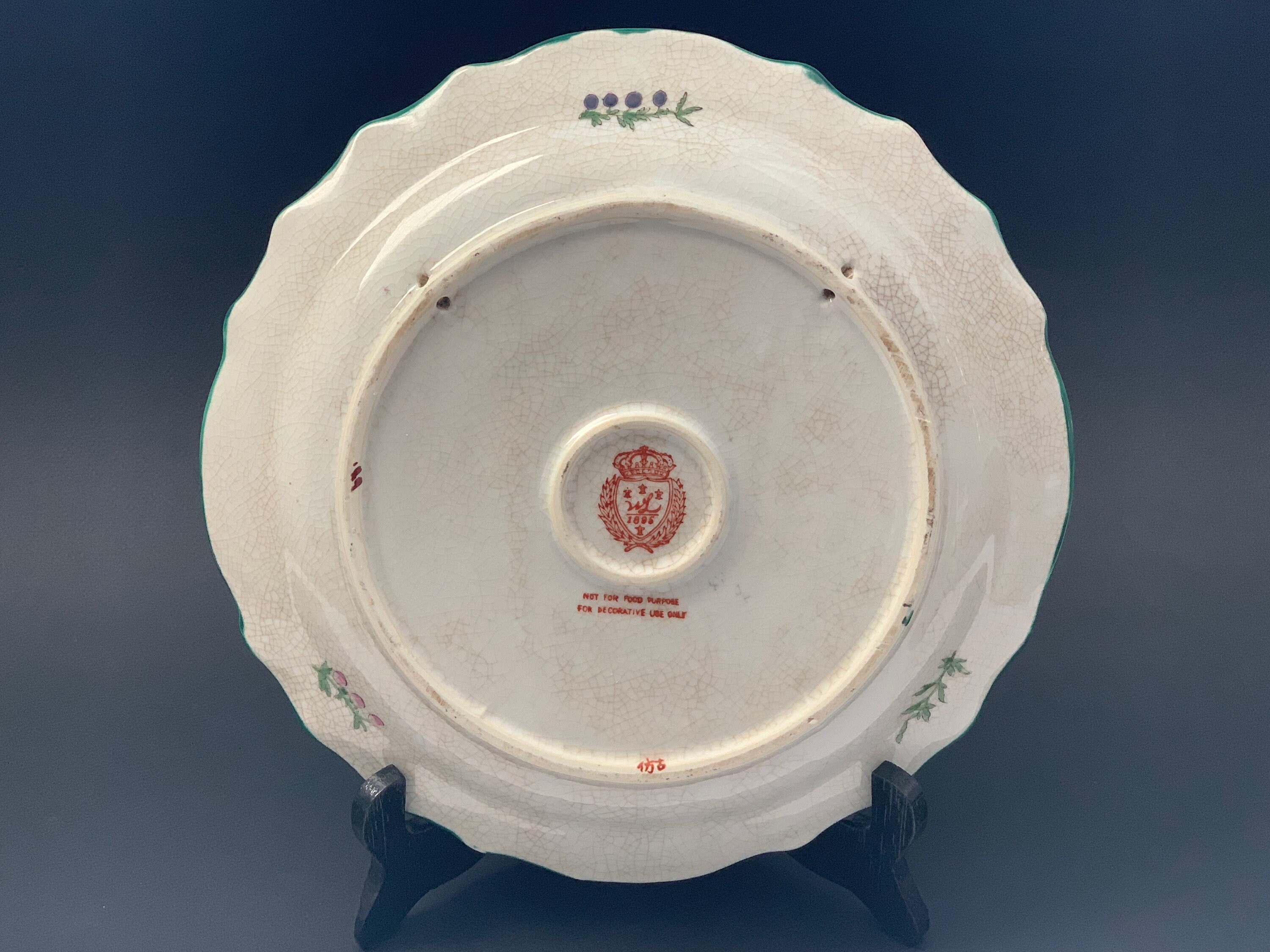 Vintage Decorative Gold Trim Wall Plate WL 1895 Etsy