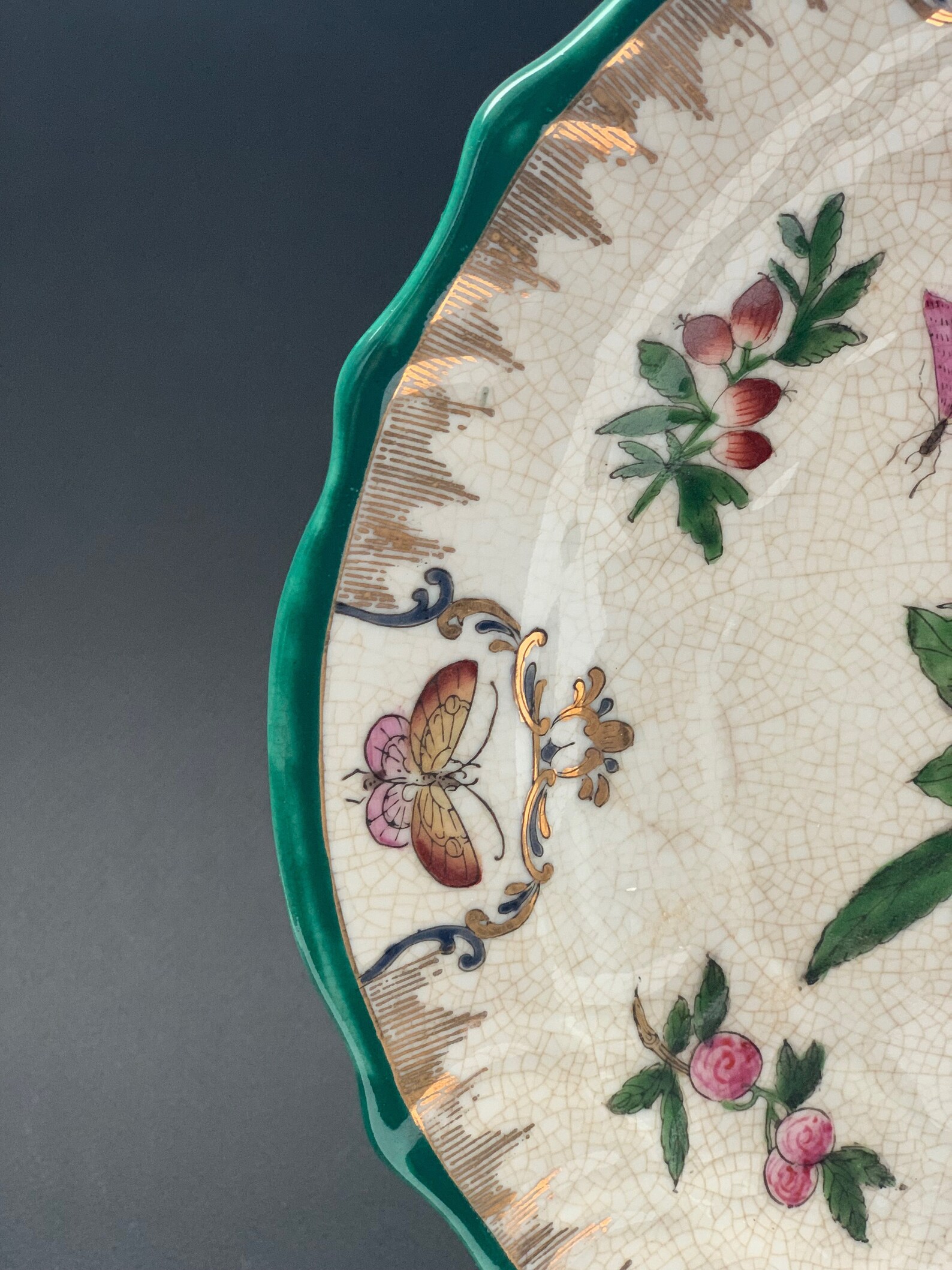 Vintage Decorative Gold Trim Wall Plate WL 1895 Etsy