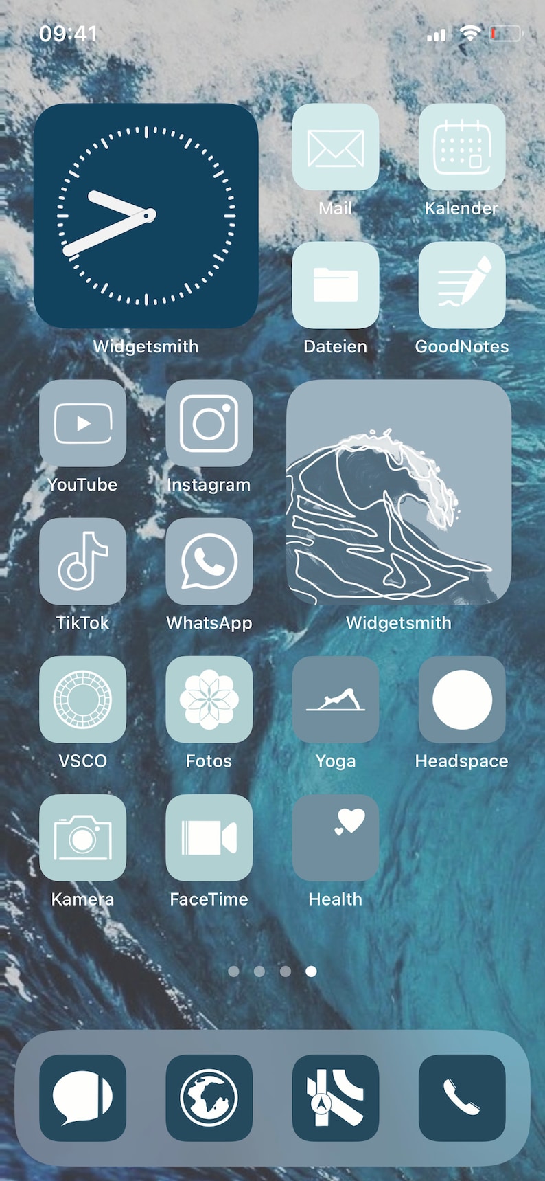 Blue Aesthetic App Icons iPhone iOS14/37 App Icon Bundle ...