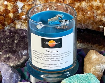Artemis Greek Goddess of the Hunt and Moon Ritual Candle