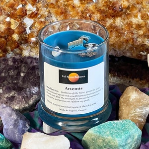 Artemis Greek Goddess of the Hunt and Moon Ritual Candle