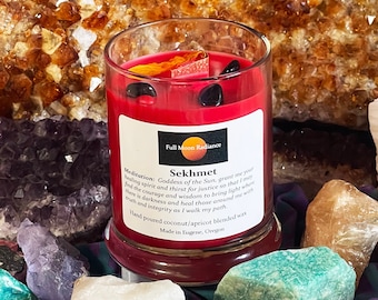 Sekhmet Egyptian Goddess of Destruction and Healing Ritual Candle