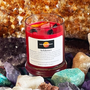 Sekhmet Egyptian Goddess of Destruction and Healing Ritual Candle