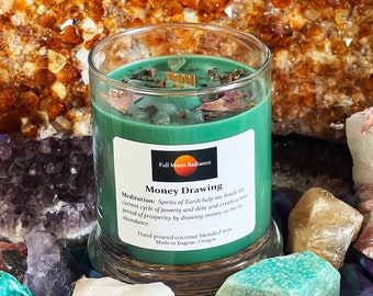 Prosperity Manifestation Candle for Wealth, Good Luck, Healing, and Rituals