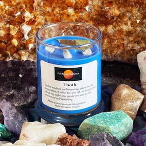 Thoth, the Egyptian God of Wisdom and Learning Ritual Candle