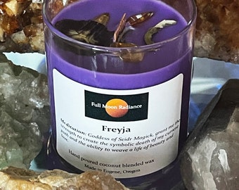 Freyja Norse Goddess of Magic, Beauty, Love, Fertility, and Death Ritual Candle
