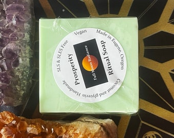 Prosperity Ritual Soap Money Drawing Ritual Soap SLS & SLES Free Vegan Soap