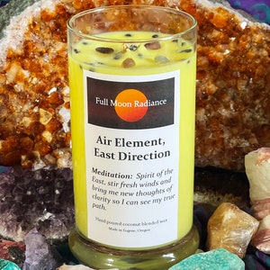 Air Element East Direction Ritual Candle for Magic, Wicca, and Pagan Spells