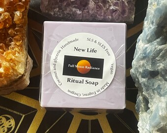 Vegan Aromatherapy Ritual Soap for Focus and Intention