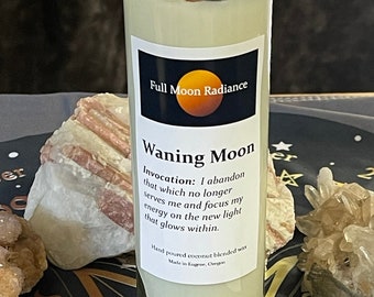 Waning Moon Ritual Candle 7-day Candle
