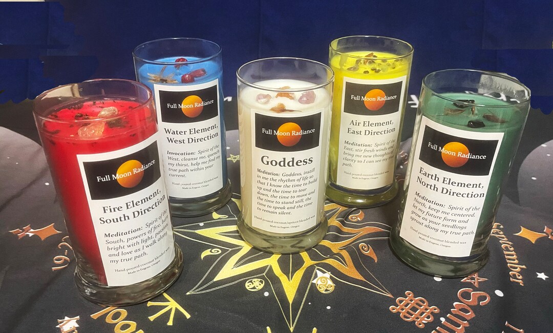 Elemental Shell Candle Elemental Candle Bundle - Etsy