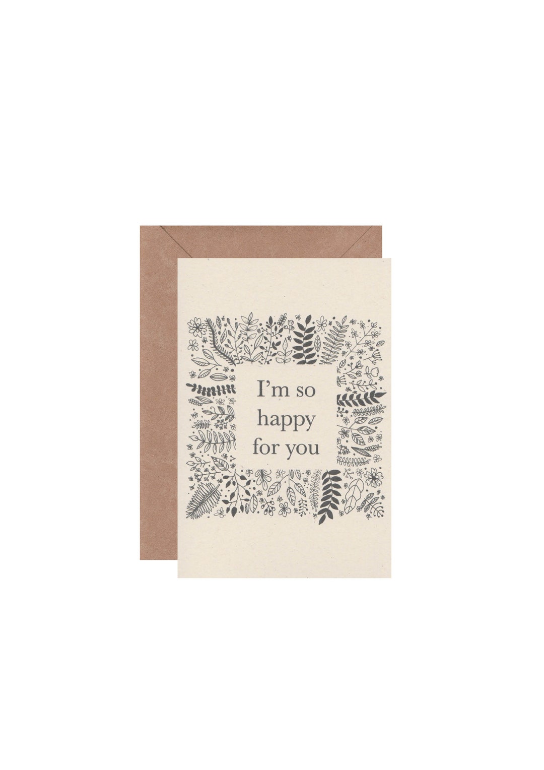 I'm so Happy for You Card Handmade Greeting Card - Etsy