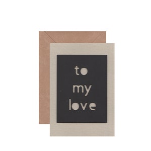 To my love card | Handmade greeting card