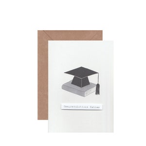 Carte de fin d'études | Carte de voeux personnalisée | Carte faite main