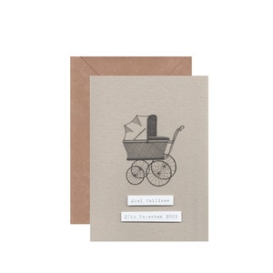 Novo cartão de bebê | Cartão de bebê personalizado