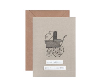 Nouvelle carte bébé | Carte bébé personnalisée
