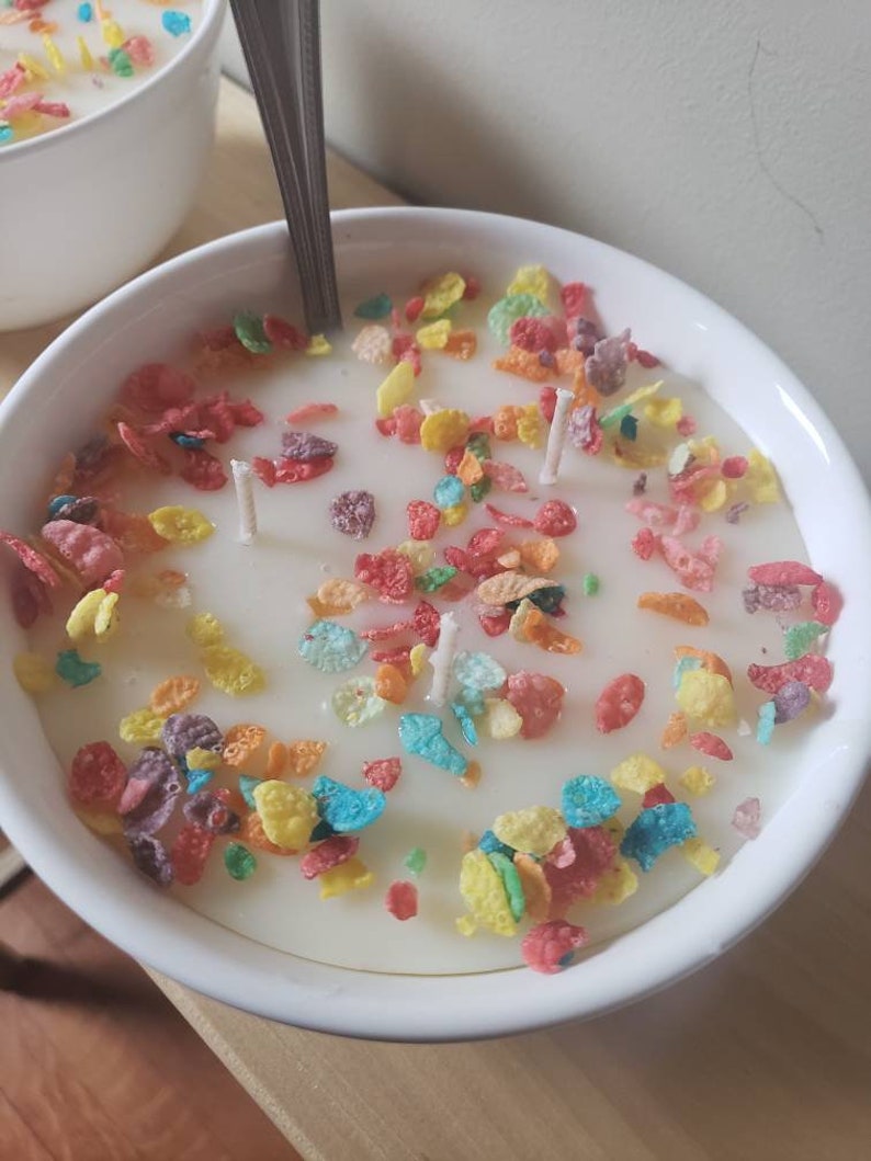 Fruity Pebbles Cereal Candle Bowls Etsy