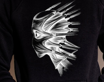 FACE MASK Unisex Hoodie Hardcore Bondage Cyber Punk Gothic Steampunk SM Style Sweatshirt