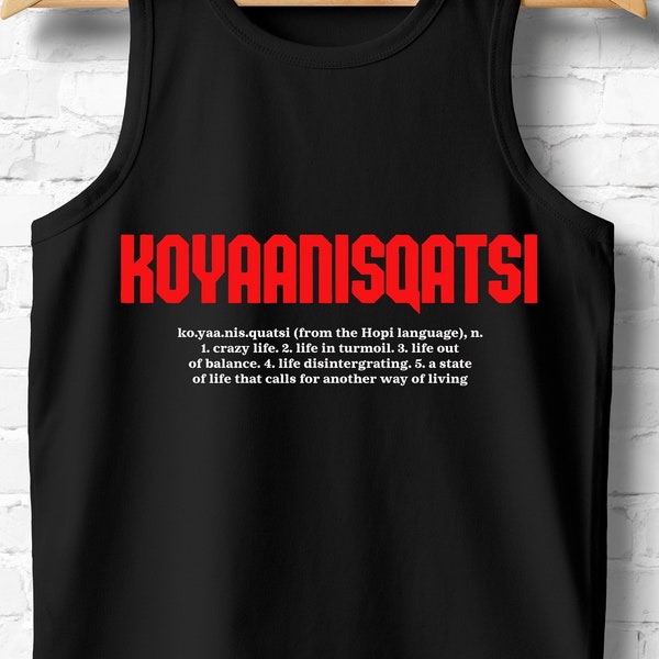 KOYAANISQATSI T Shirt Rétro, Film Documentaire Expérimental, vintage, années 80, Philip Glass Music Tank Top Pour Femmes S-M-L-XL-XXL Surdimensionné