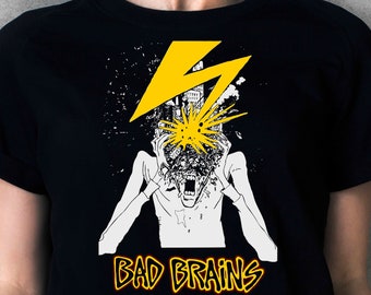 Bad Brains T Shirt Unisex DC Hardcore Punk Reggae Rastafari Band Tee S-M-L-XL-XXL-3XL-4XL Oversized