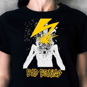 Bad Brains T Shirt Unisex DC Hardcore Punk Reggae Rastafari Band Tee S-M-L-XL-XXL-3XL-4XL Oversized