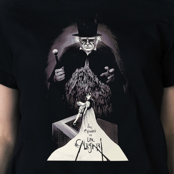 Cabinet Of Dr. CALIGARI T-shirt, German Expressionist Cinema, 1920 Silent Horror Film, Women S-M-L-XL-XXL-3XL-4XL Oversized