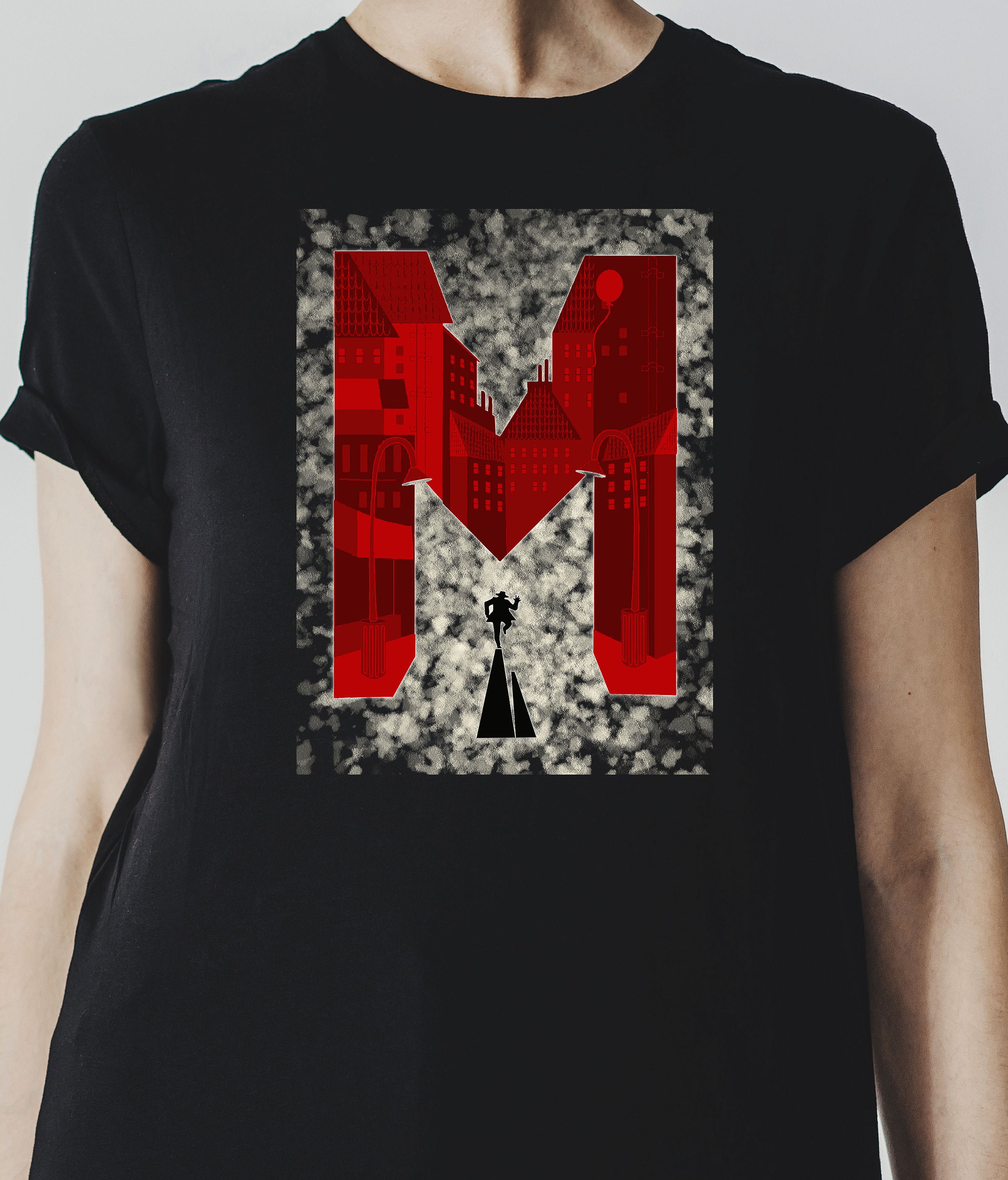 FRITZ LANG M Tshirt, Unisex Mystery Tee, Vintage Cinema Lovers Tshirt