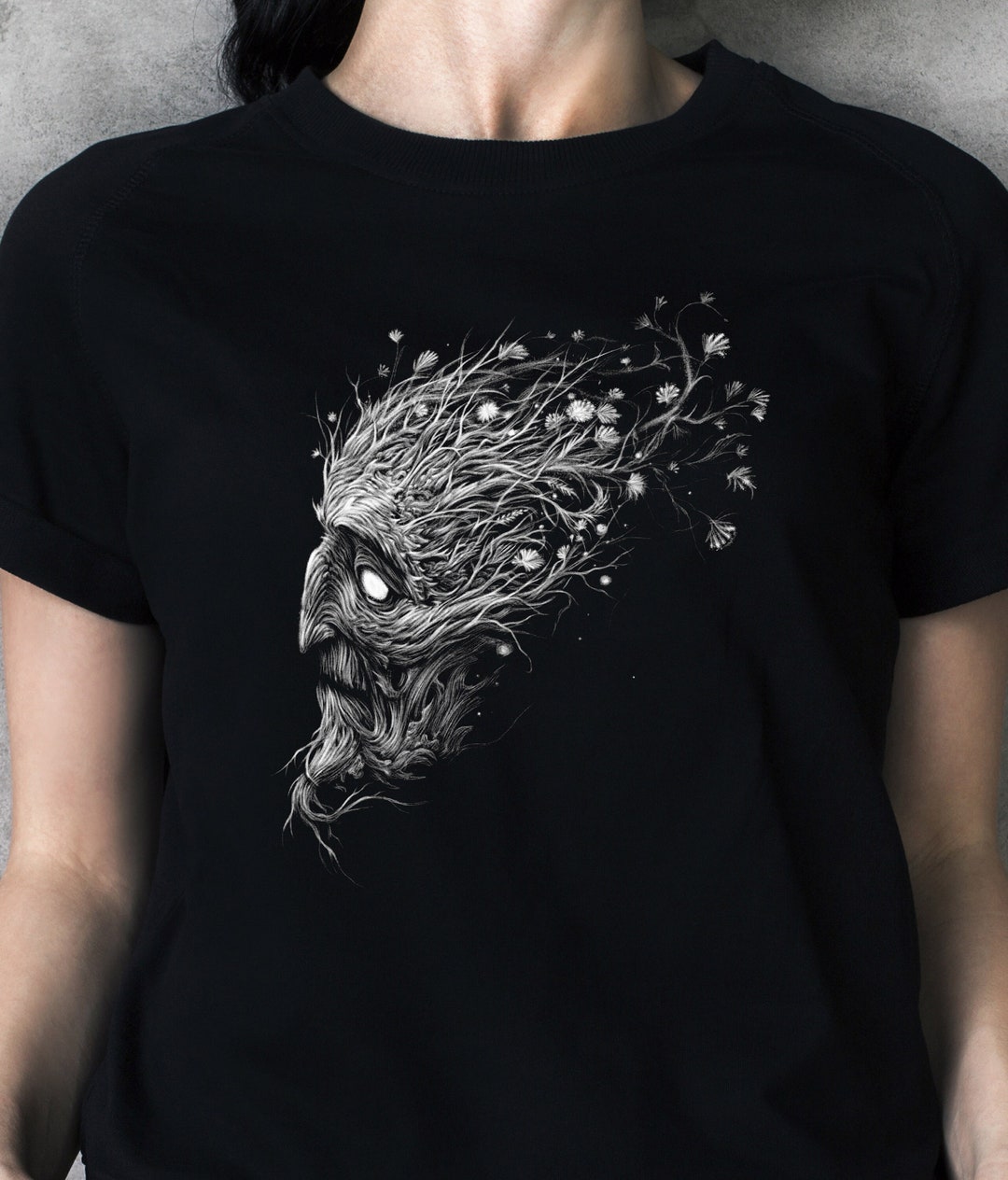 SPRING GOBLIN T Shirt Unisex, Unique Folk Design, Gothic Partner Gift ...
