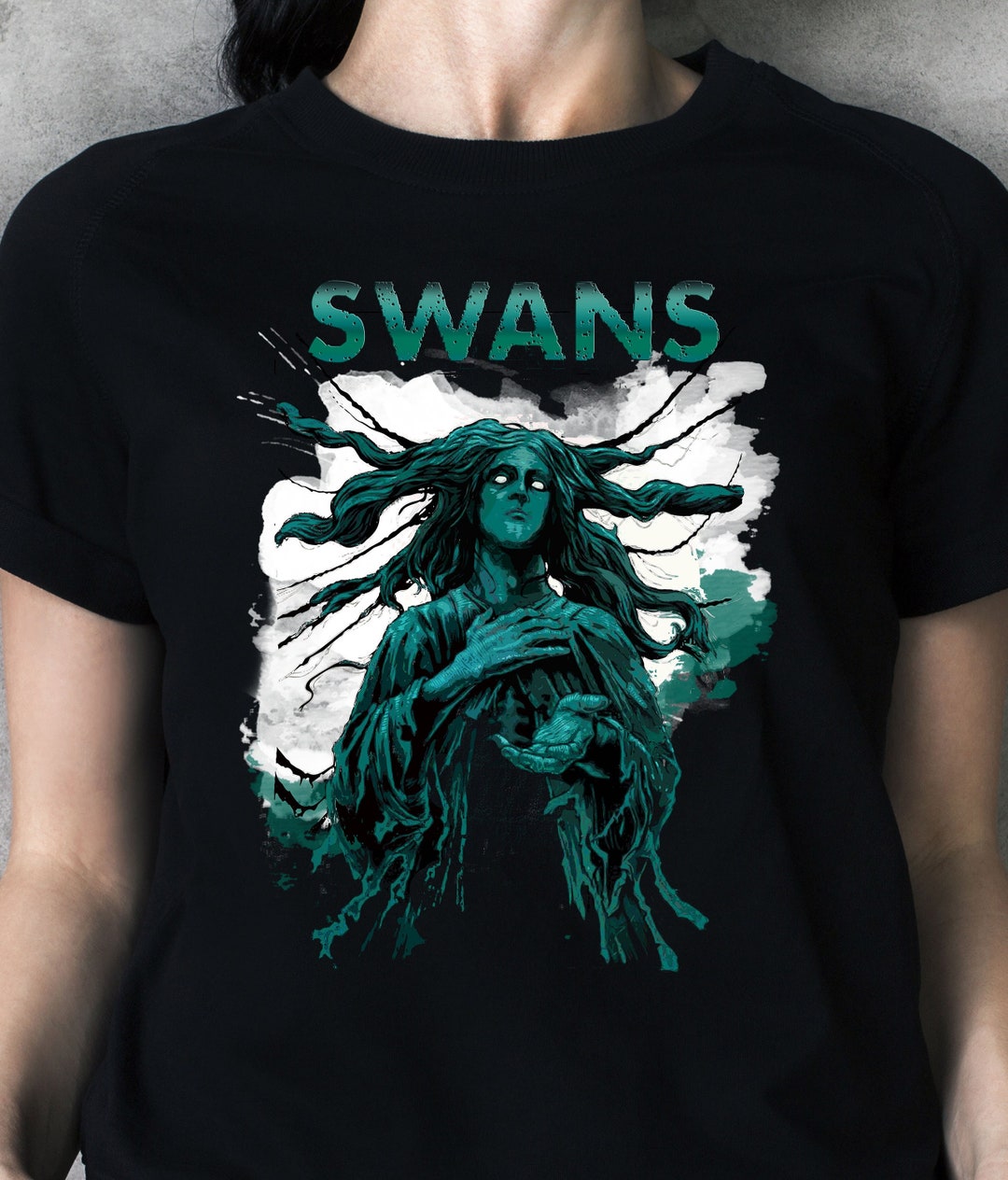 【貴重！】SWANS Michael Gira直筆サイン入　バンドTシャツ M Michael Gira Swans Band Merch 貴重！】SWANS Michael Gira直筆サイン
