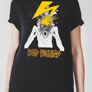 T-shirt Bad Brains Logo Officiel – Homme Noir XL, Neuf Avec étiquettes, Coupé Unisexe