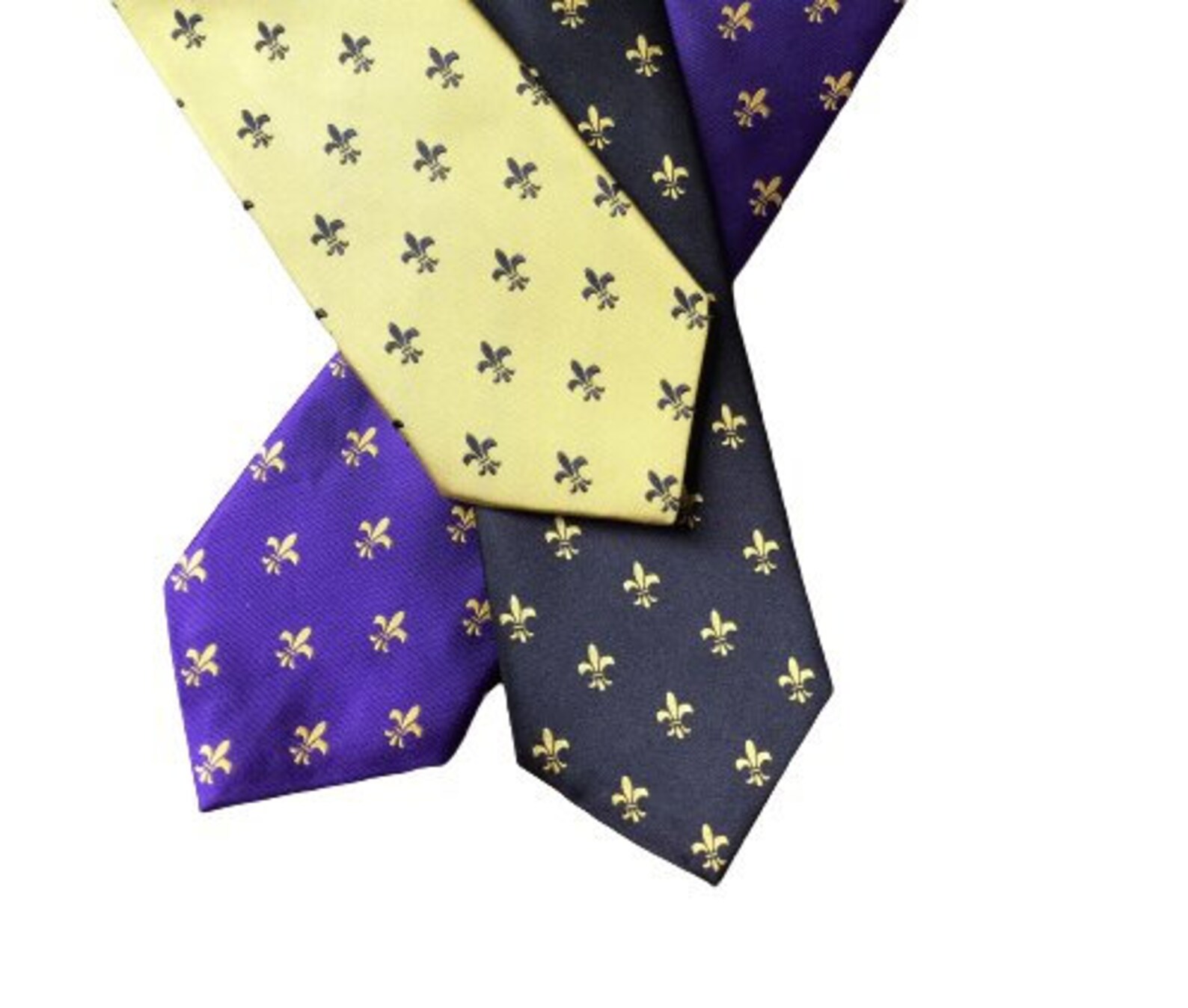 Fleur De Lis Tie Black Fleur De Lis Tie Gold Fleur De Lis Etsy