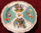 Meissen style plate continental China c. 1910 1920s