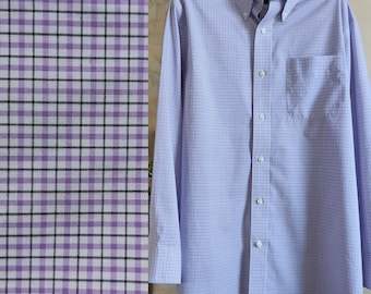 Ralph Lauren purple plaid mens button up long sleeve shirt large size