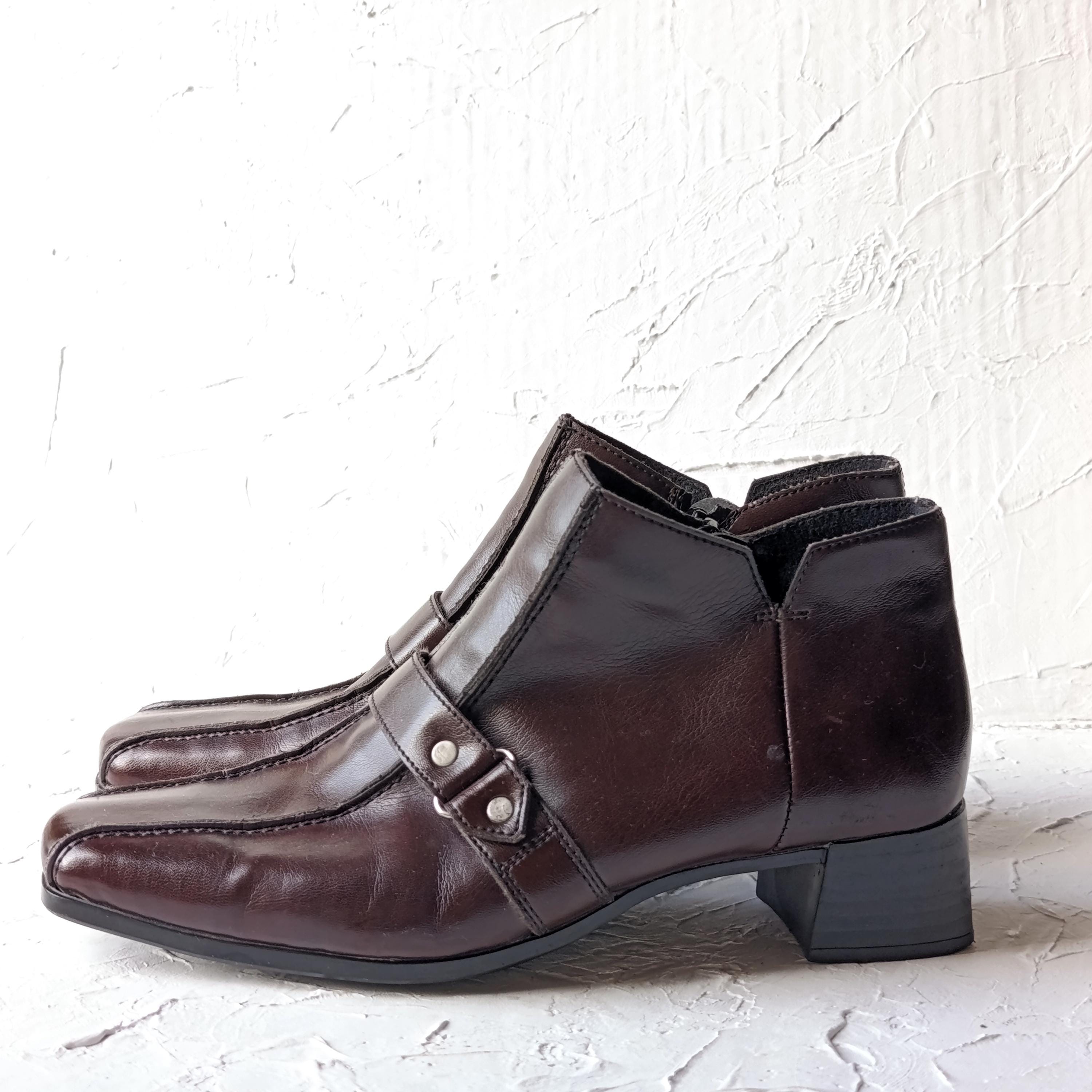 Square Toe 80s Shoes - Etsy