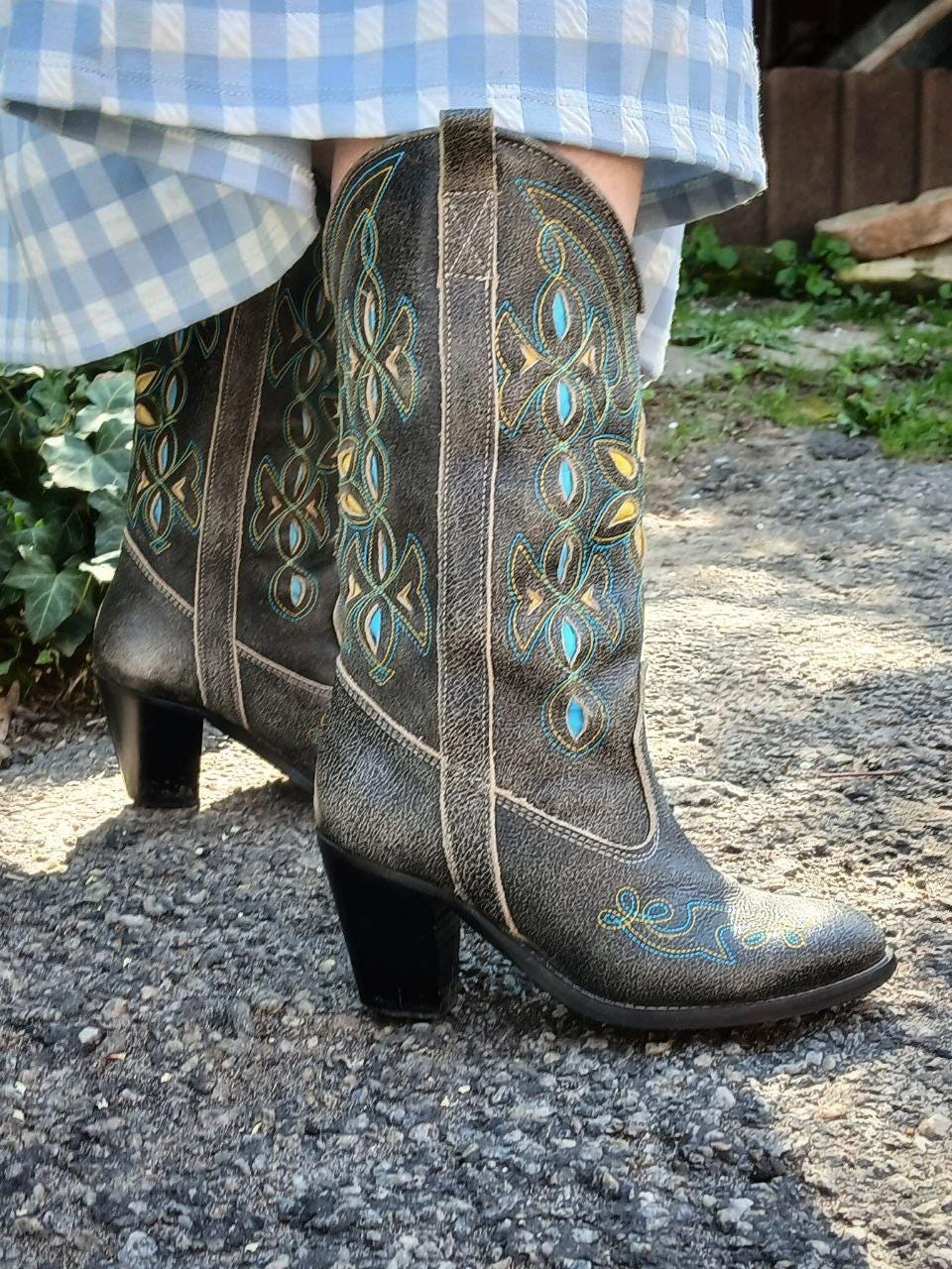 80s Dan Post Boots - Etsy Canada