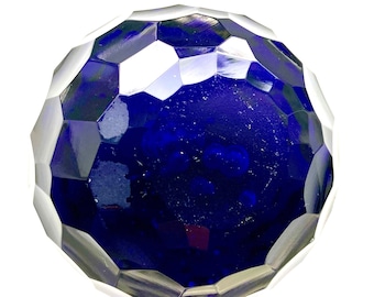 paperweight blue facette