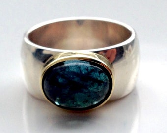 Designer ring with tourmaline