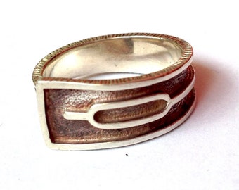 Vintage Silber Ring mit Symbol