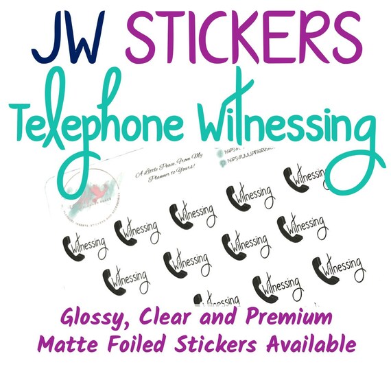 JW Telephone Witnessing Icon Sticker Etsy