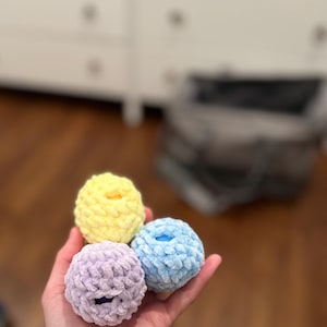 Mini Stress Balls PATTERN - Crochet Fidget Toy Pattern, Crochet Stress Ball Fidgets, No Sew, Cute Crochet Plush Pattern