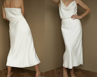 Bias cut satin skirt. Lined satin long skirt. Bias cut maxi silky skirt. High waist midi silk skirt. Mini skirt satin.