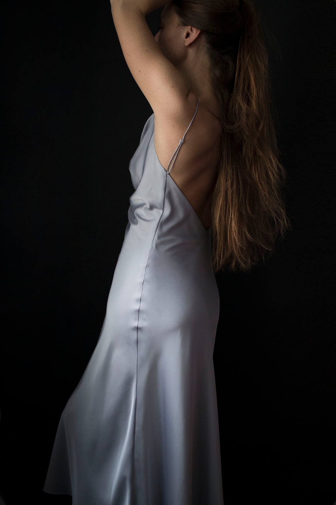 Sail Sleeveless Bias Dress