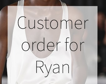 Customer order for Ryan. Black pure silk tank top