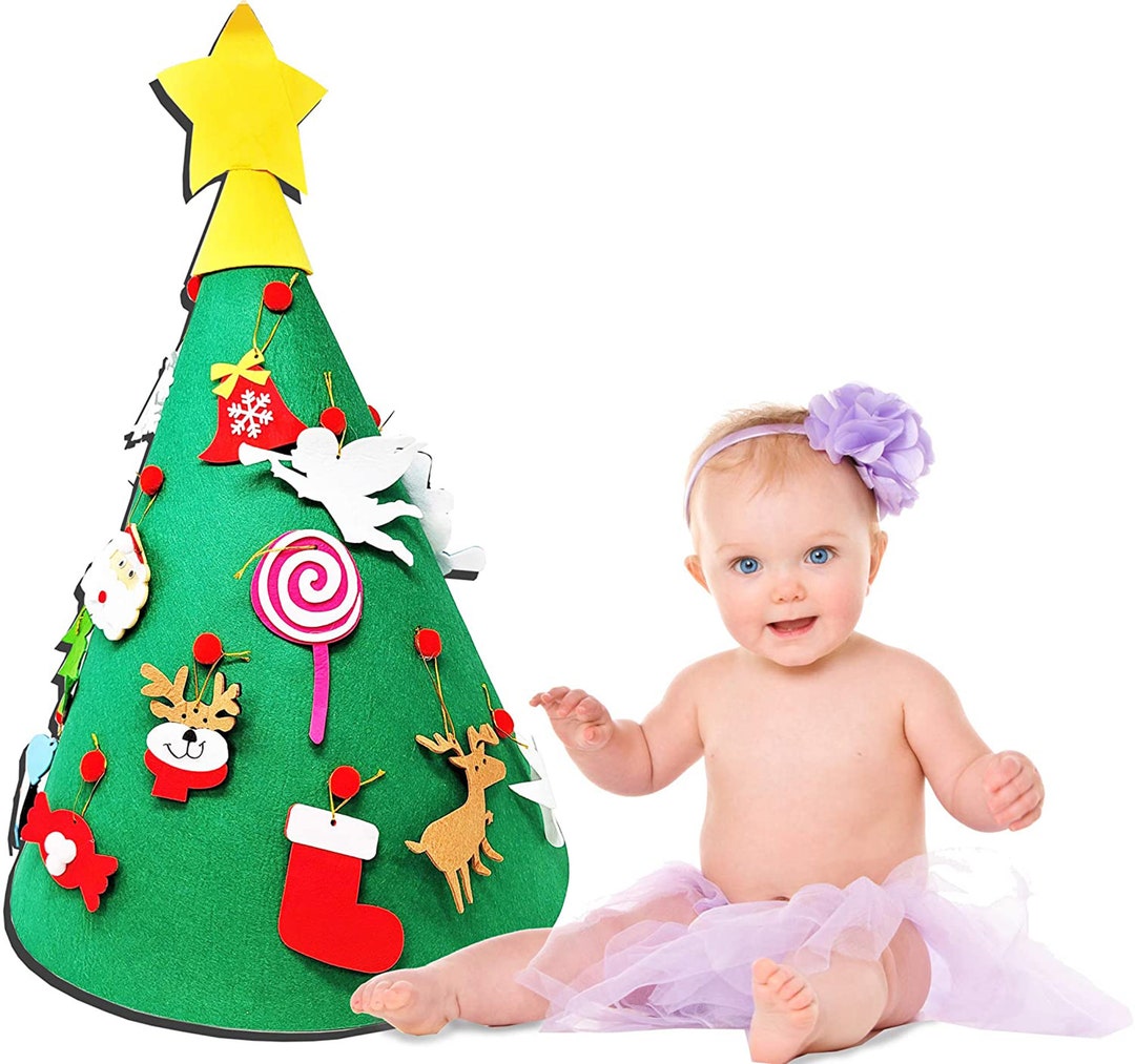Felt Christmas Tree for Babies, Kids and Toddlers Fun DIY Holiday Craft